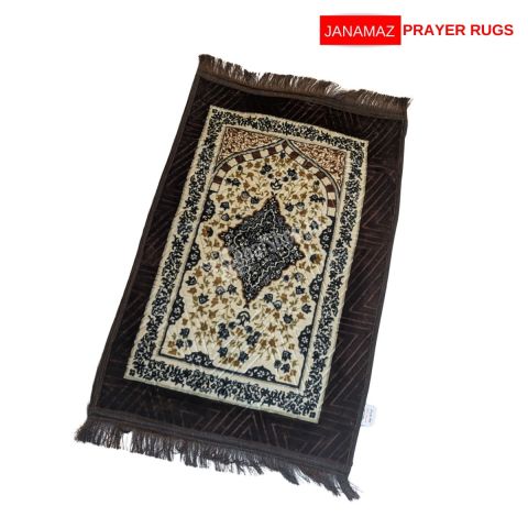 Red Floral Mehrab Design Janamaz/Prayer Rug