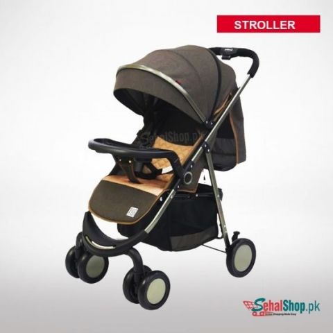 High Quality Brown Color Baby Stroller - Playing Tray 