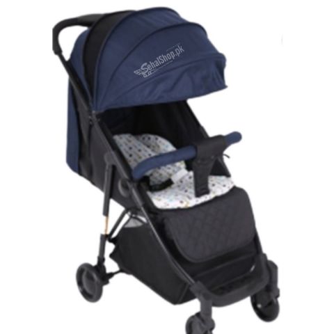 Blue And Black Stroller For Newborn Baby