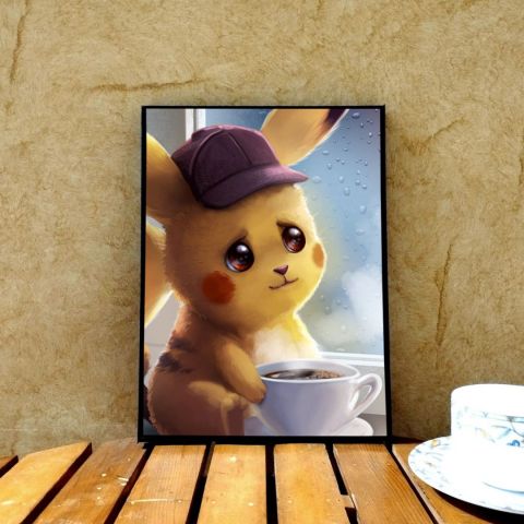 9"X12" Beautiful Design Pikachu Wall Hanging Frame