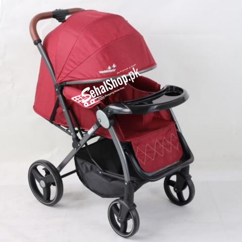 Vonbloom Red Color Baby Stroller-Pram