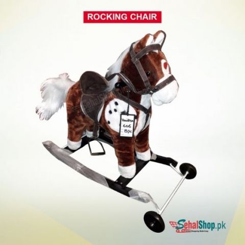 Ride-On-Horse Dark Brown Rocking Chair/Rocking Horse