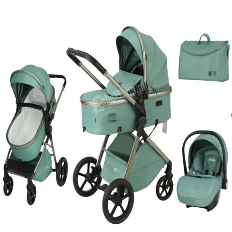 High Quality Check Design Baby Stroller with playing tray