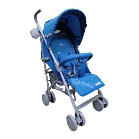 Blue And Grey Baby Stroller Newborn Baby Pram 
