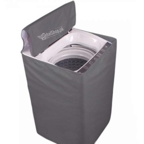 Grey-High Quality Fabric Washing Machine Cover