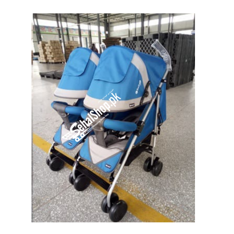 Sky Blue Stroller For Newborn Baby-Pram