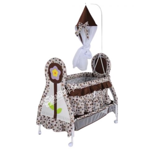 Baby Metal Body Swing/Cot With Mosquito Net