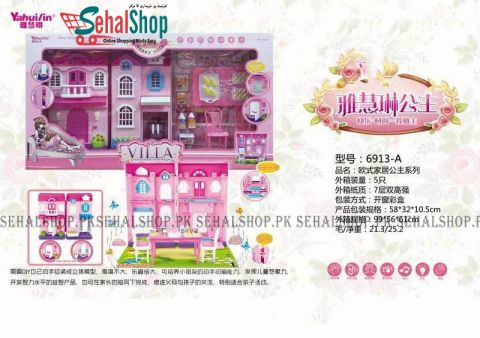 Pink Villa For dolls