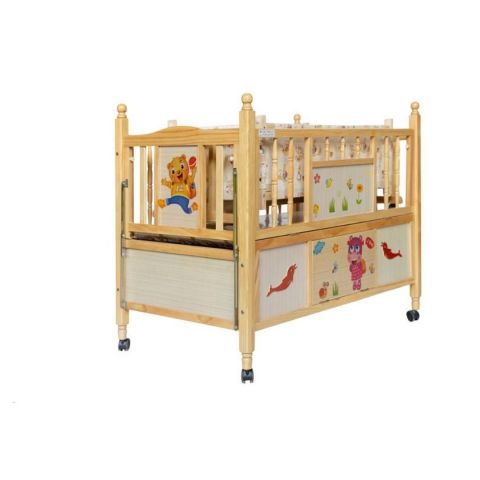 Happy Baby Wooden Baby Crib Wooden Baby Cot With Wheels