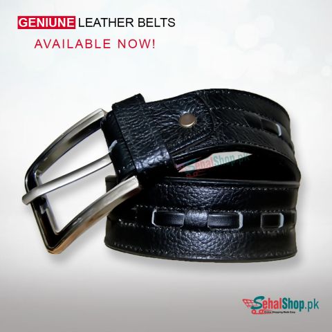 Geniune Black Leather Belt