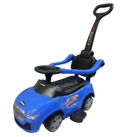 Adjustable Armrest Kids Sports Blue Push Car