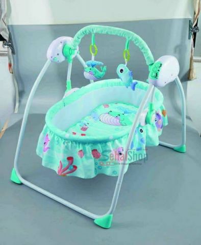Baby Electric Cradle With Hanging Toys 