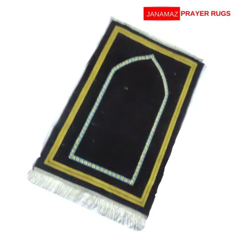 Green Mehrab Design Janamaz/Prayer Rug