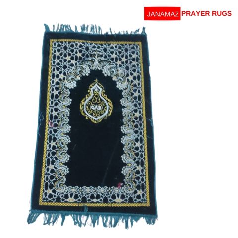 Blue Mehrab Design Janamaz/Prayer Rug