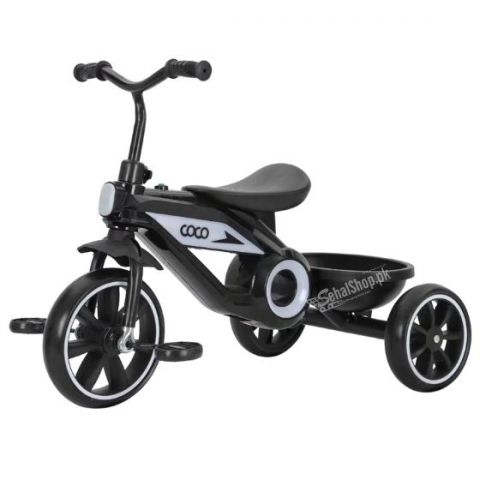 Black 3 Wheeler Tricycle For Kids