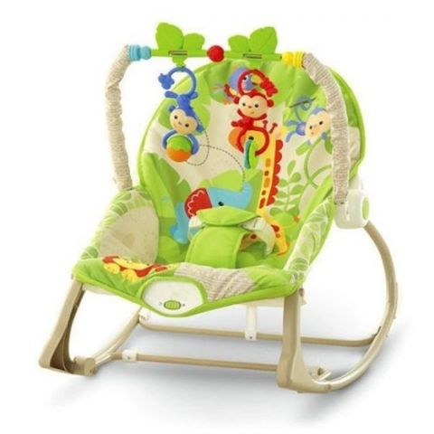 Green Infant-To-Toddler Baby Rocker/Multi-Functional Rocker