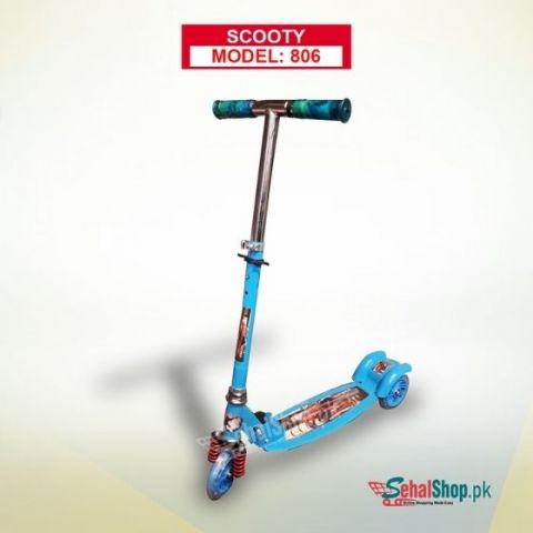Blue Spider Man Kids Scooty For Boys 