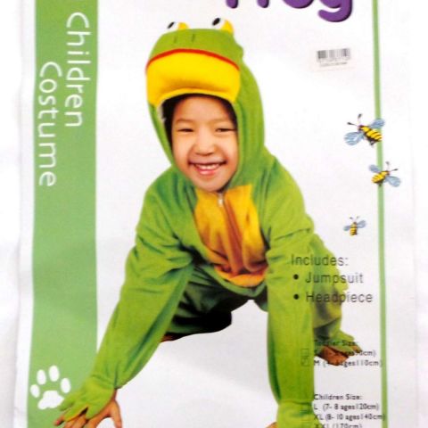Children Frog Design Costume With Headgear-11 Y