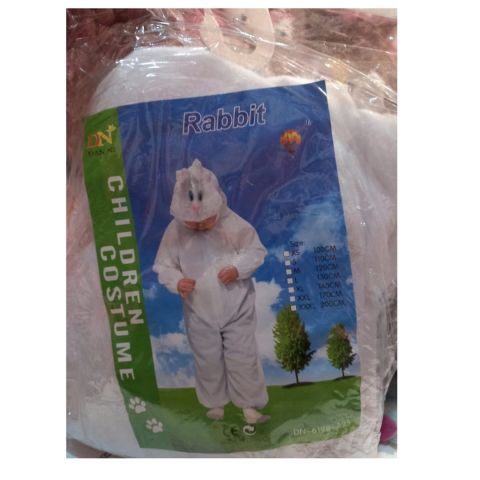 Cute Rabbit Children Costume With Headgear-10 Y