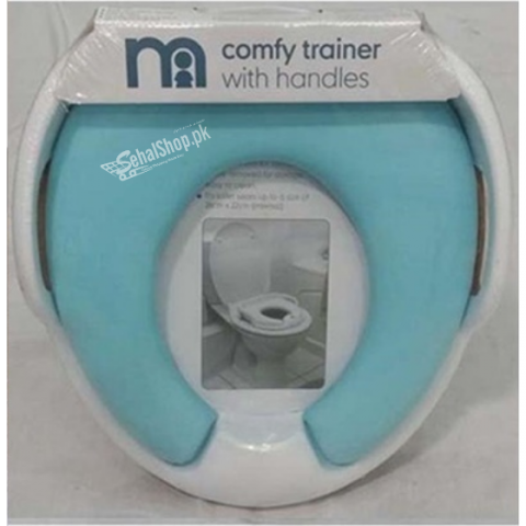 Comfy Trainer With Handles Sky Blue Toilet Seat