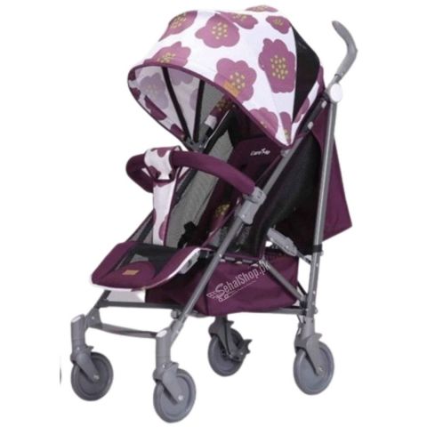 Purple Flower Design Newborn Baby Pram-Stroller