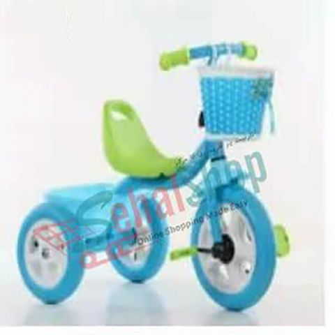 Green & Sky Blue Attractive Tricycle For Kids