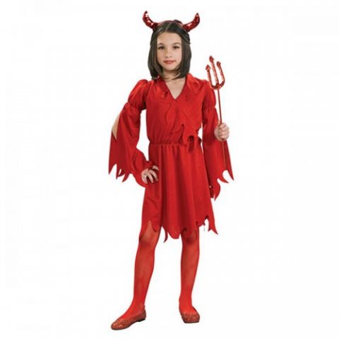 Halloween Devil Girl costume Red 