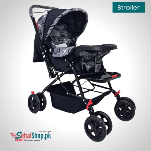 Black And Gray Newborn Premium Baby Stroller