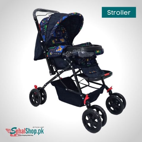 Fun Blue Baby Stroller Travel Pram
