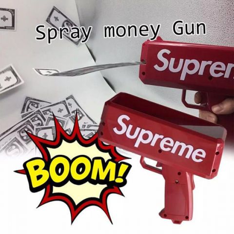 Red Supreme Money Spray Gun