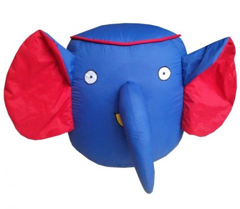 Blue Elephant Stool Beanbag