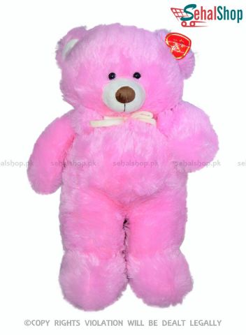 Fluffy Pink Stuffed Toy - 2 Feet