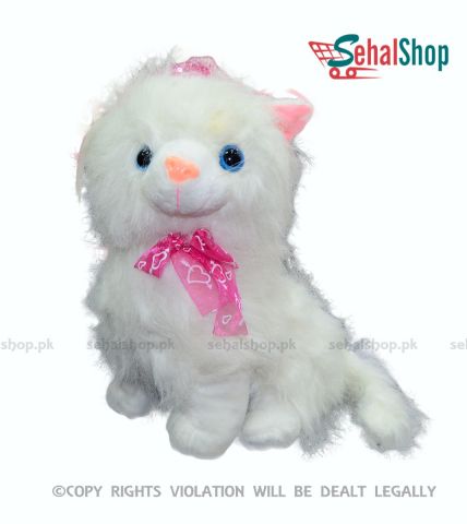 Hairy Stuffed Cat - 1 Foot
