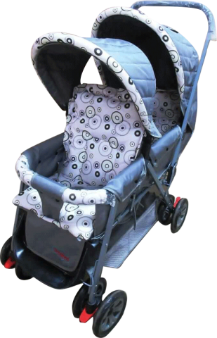 Joymaker Twin Baby Stroller Blue