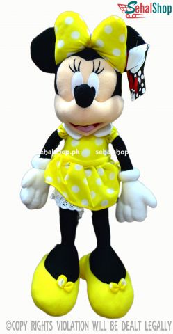 Minnie Stuffed Toy Yellow Wear-16 Inches