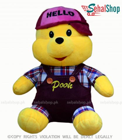 Pooh Stuffed Toy Crimson Wear-12 inches