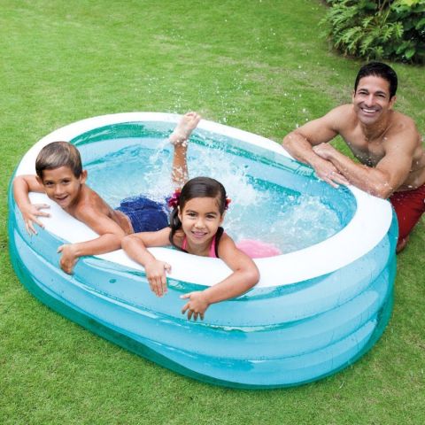 Transparent Intex Kids Swimming Pool(64" X 42" X 18")Inches