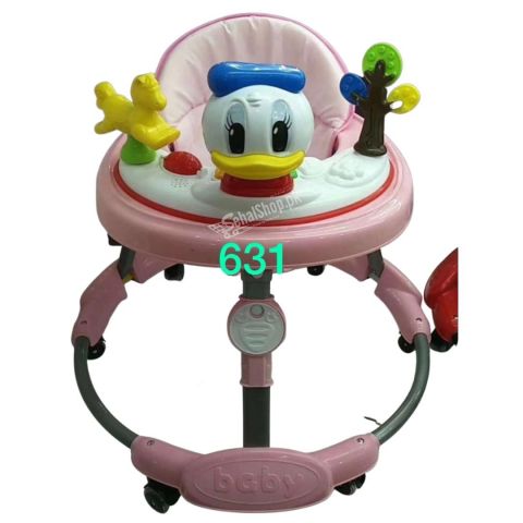 Duck Pink Push Walker For Baby Girls 