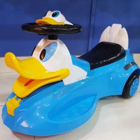 Duck Blue Push Car