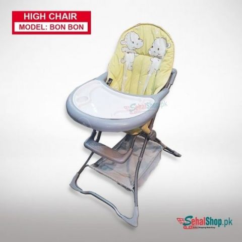 Yellow Baby High Chair/Dinning Chair For Kids