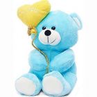Cute Love Teddy Bear Blue Color Gift Option Stuffed Toy - 2 Feet