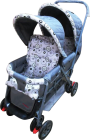 Joymaker Twin Baby Stroller Blue